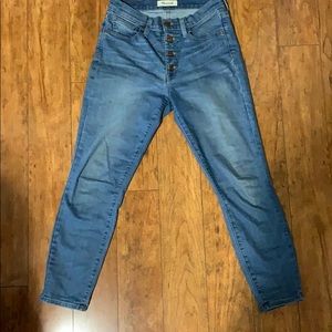 Madewell high rise skinny crop jeans